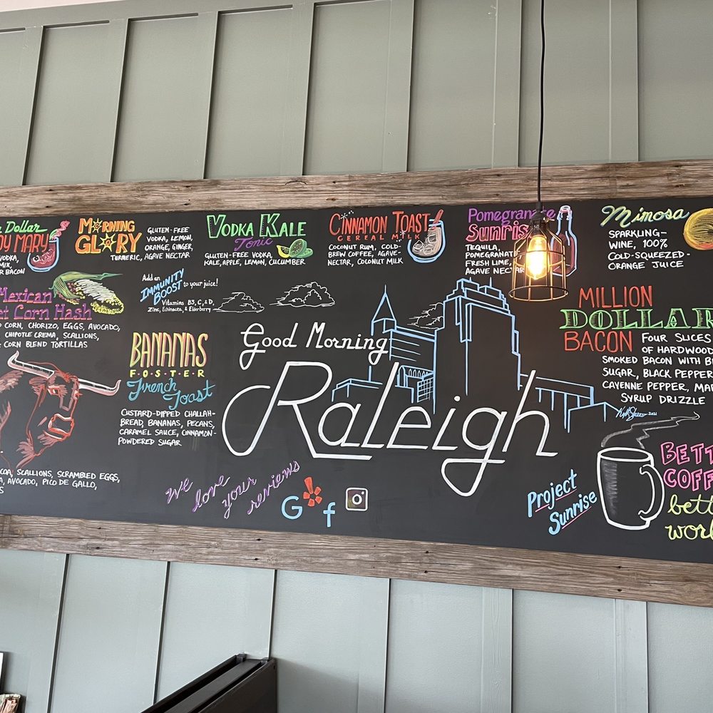 First Watch - Awesome menu mural - Breakfast & Brunch Near Me - Raleigh, North Carolina