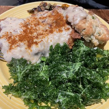 Scratch Kitchen - Country Gravy Fried Chicken Biscuit - Breakfast & Brunch Near Me - Honolulu, Hawaii