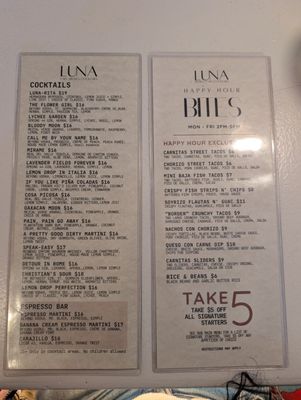 Menu photo 3 Luna Bistro Cafe Long Beach, CA Menu photo 3 Luna Bistro Cafe Long Beach, CA