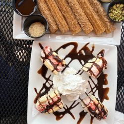 Cavanaugh's - Churro and Strawberry ice cream filled Sugar cookies