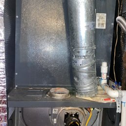 flue pipe and inducer motor