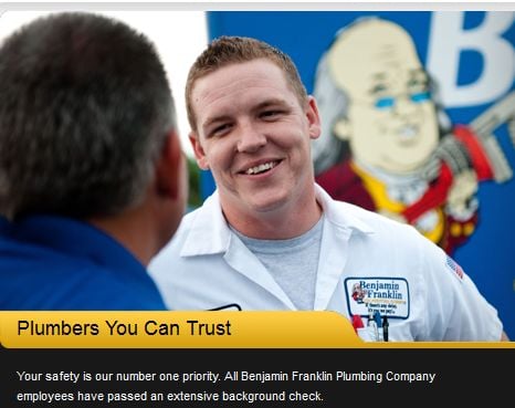 Slide of Benjamin Franklin Plumbing