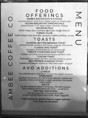 Menu photo 3 Ambee Coffee Warren, NJ