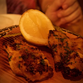 Roka - It's chicken.  It was so tender I wondered if they cooked it in a hot water bath first before grilling. Less oil would have improved it. - Japanese Near Me - London, XGL