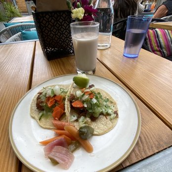 NIDO's BackYard - Carnitas surtidas tacos. They were ok :) - Mexican Near Me - Oakland, California