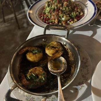 Jass Kitchen - garlic shrimp and tabbulih salad - Wine Bars Near Me - Miami, Florida Jass Kitchen - garlic shrimp and tabbulih salad - Wine Bars Near Me - Miami, Florida