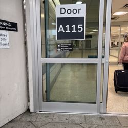 Galveston Express - Outside Door A115 is the pick up for shuttle