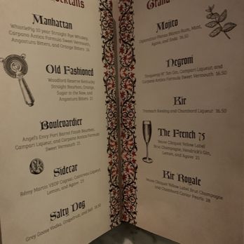 Enchanted Rose - Menu - Lounges Near Me - Lake Buena Vista, Florida