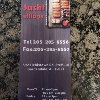 Sushi Village - Gardendale - Menu - Japanese Near Me - Gardendale, Alabama
