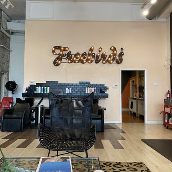 Freebirds Salon - photo of the Freebirds sign in the spacious salon - Hair Salons Near Me - Long Beach, California