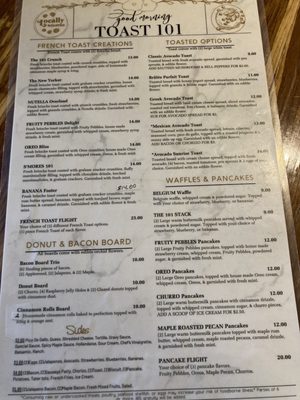 Menu photo 7 Toast 101 Tucson, AZ
