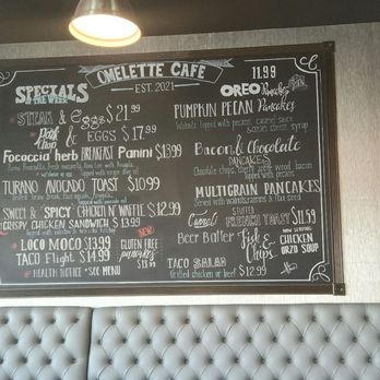 Omelette Cafe - Specials board - Cafes Near Me - Las Vegas, Nevada Omelette Cafe - Specials board - Cafes Near Me - Las Vegas, Nevada