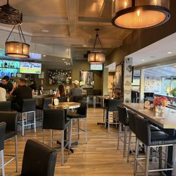 In the bar area