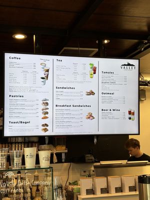 Menu photo 3 Valley Coffee Company Phoenix, AZ