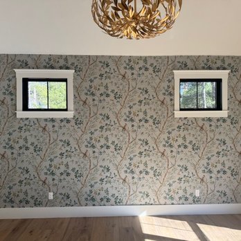 Aces Home Services - A bedroom accent wall in a new construction. - Painters Near Me
