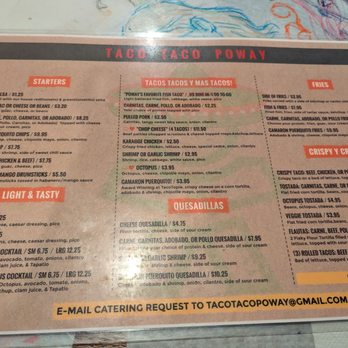 Taco Taco Poway - Menu - October 2023 - Mexican Near Me - Poway, California Taco Taco Poway - Menu - October 2023 - Mexican Near Me - Poway, California