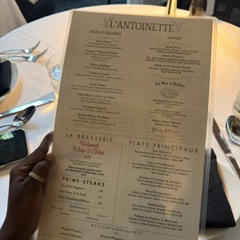 L'Antoinette - Menu - French Near Me - Milton, Georgia