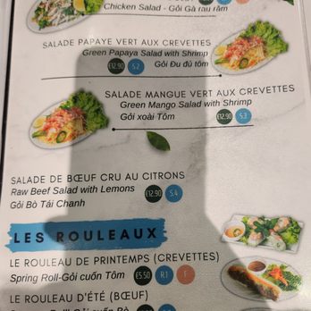 Cantine Viet Nam - Menu 3/7 - Salad & Rolls - April 2026 - Vietnamese Near Me - Paris, 75