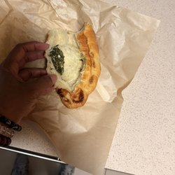 Philz Coffee - Filling in my Spinach & Feta Croissant