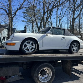 Wimbrow Express Towing and Recovery - Towing a beautiful Porsche - Roadside Assistance Near Me - Easley, South Carolina Wimbrow Express Towing and Recovery - Towing a beautiful Porsche - Roadside Assistance Near Me - Easley, South Carolina