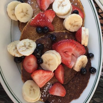 Village Square Cafe - Pumpkin Pancakes w/ Fruit - Breakfast & Brunch Near Me - Redmond, Washington Village Square Cafe - Pumpkin Pancakes w/ Fruit - Breakfast & Brunch Near Me - Redmond, Washington