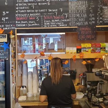Jessi's Coffee Shop - a woman at the counter - Coffee & Tea Near Me - Brooklyn, New York