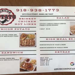 Rubicon Potato - Menu