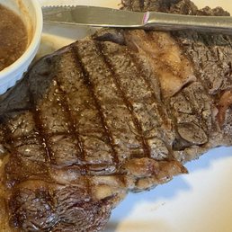 Prime ribeye steak