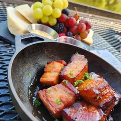 Main Street Smokehouse - Pork belly appetizer + 1/2 Charcuterie board.