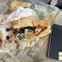 Subway - How my sandwich looked at subway