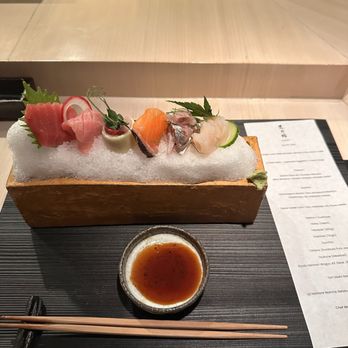 Mabo - Honmaguro Akamai, toro, kanpachi/miskyu, tokishirazu, aji, Hokkaido hotate - Japanese Near Me - Dallas, Texas