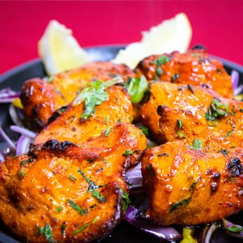 Bhansa Ghar - Chicken Tikka Kabab:
Juicy boneless chicken marinated in aromatic spices, grilled in a clay oven. - Himalayan/Nepalese Near Me - Salt Lake City, Utah Bhansa Ghar - Chicken Tikka Kabab:
Juicy boneless chicken marinated in aromatic spices, grilled in a clay oven. - Himalayan/Nepalese Near Me - Salt Lake City, Utah