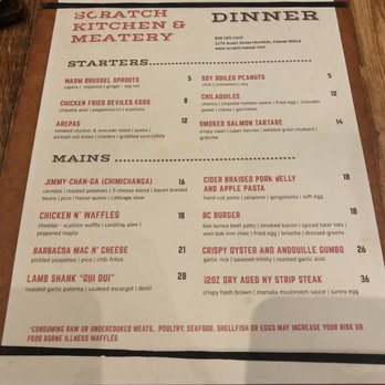 Scratch Kitchen - Menu (changes) - Breakfast & Brunch Near Me - Honolulu, Hawaii Scratch Kitchen - Menu (changes) - Breakfast & Brunch Near Me - Honolulu, Hawaii