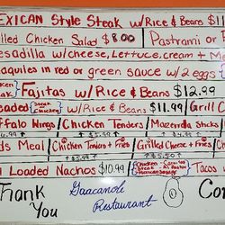 Guacamole Restaurant - Daily specials