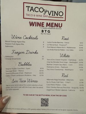 Menu photo 2 Taco Y Vino Dallas, TX Menu photo 2 Taco Y Vino Dallas, TX