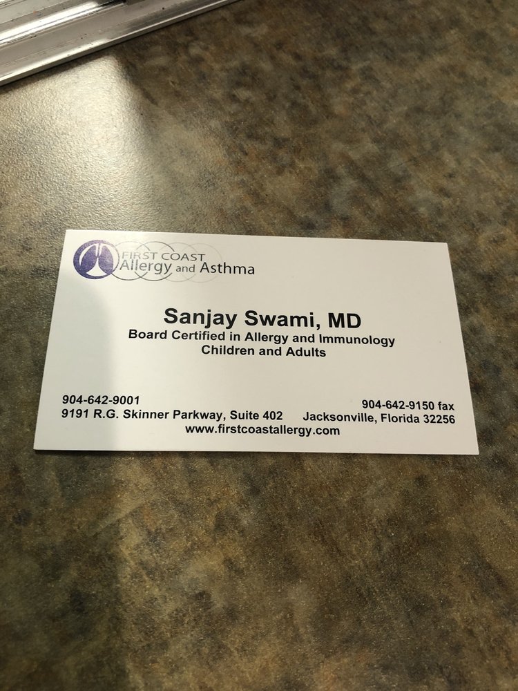 FIRST COAST ALLERGY AND ASTHMA 9191 R G Skinner Pkwy, Jacksonville