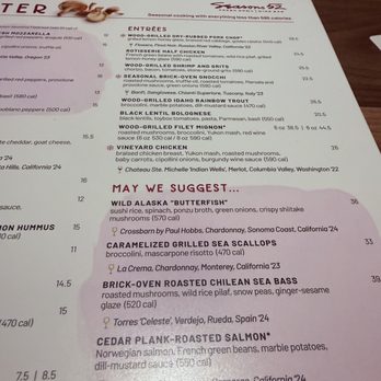 Seasons 52 - Winter Menu - New American Near Me - Rancho Cucamonga, California Seasons 52 - Winter Menu - New American Near Me - Rancho Cucamonga, California