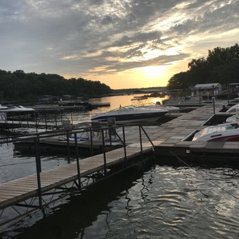 Backwater Jacks - Boat parking leading up to the back patio area/ pool. - American Near Me - Osage Beach, Missouri