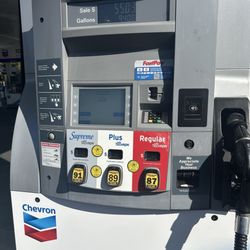 Chevron - $5.84 todays gas price with .05 off per gallon