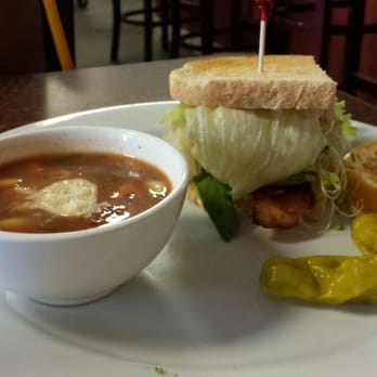 Jackie’s cafe - B.L.A.S.T. sandwich with a side of minestrone soup - American Near Me - Lancaster, California Jackie’s cafe - B.L.A.S.T. sandwich with a side of minestrone soup - American Near Me - Lancaster, California