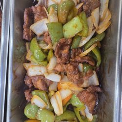 Green pepper beef.