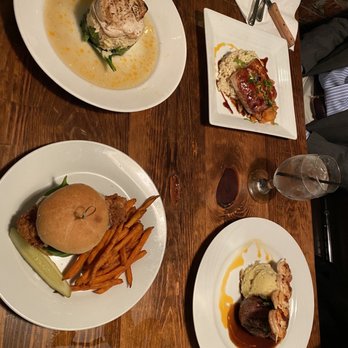 Rocktown Kitchen - plates of food on a wooden table - Salad Near Me - Harrisonburg, Virginia Rocktown Kitchen - plates of food on a wooden table - Salad Near Me - Harrisonburg, Virginia