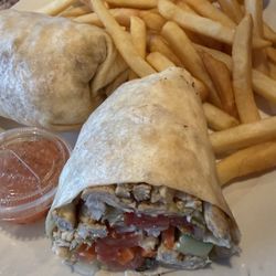 Williston Town House Diner - The Greek chicken wrap
