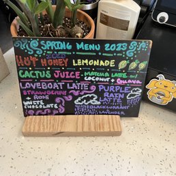 Spring menu (purple rain is delicious). Spring menu (purple rain is delicious).