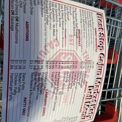 The Best Stop - Menu