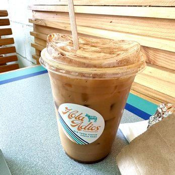 Hola Adios Coffeeshop - Dirty Chai Latte with Oatmilk - Coffee & Tea Near Me - Costa Mesa, California