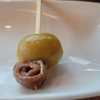 Corrida - La Gilda: olive & anchovy skewers - Steakhouses Near Me - Boulder, Colorado