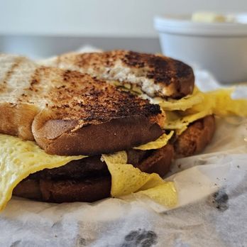 Ocean Isle Beach Pier - Sausage and egg sandwich - Breakfast & Brunch Near Me - Ocean Isle Beach, North Carolina Ocean Isle Beach Pier - Sausage and egg sandwich - Breakfast & Brunch Near Me - Ocean Isle Beach, North Carolina