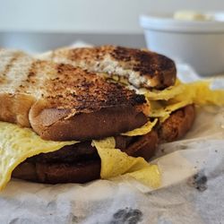 Ocean Isle Beach Pier - Sausage and egg sandwich