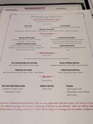 Menu photo 3 Massimo's Fremont, CA